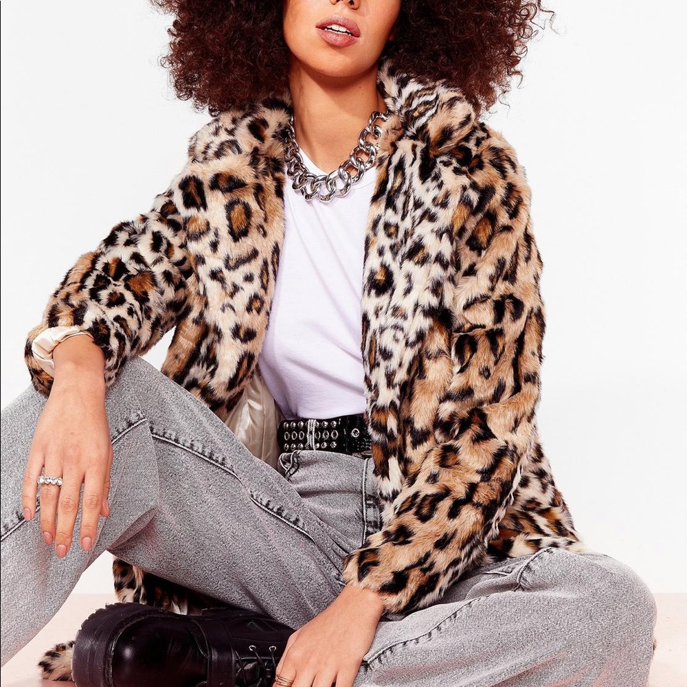 Leopard jacket NEVER WORN
